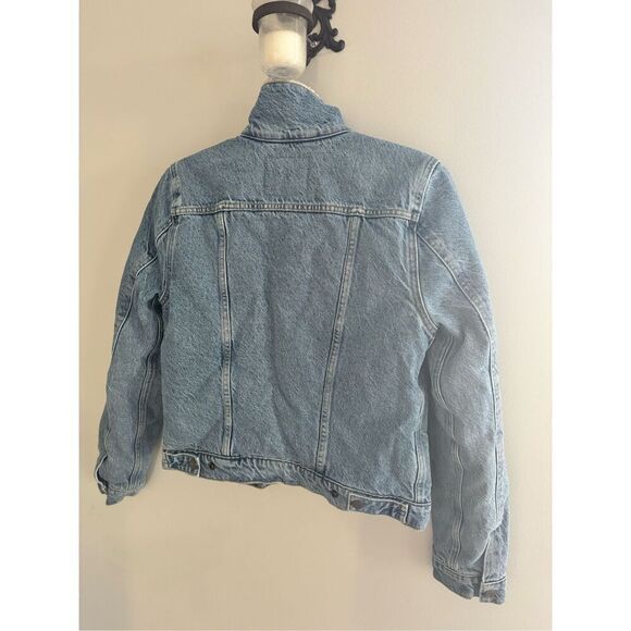 Levi’s Original Sherpa Trucker Jean Denim Jacket, Women’s S - Picture 5 of 8